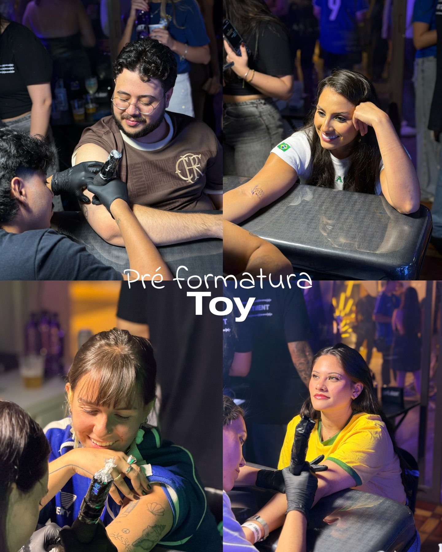 Registros de flash tattoo na pré-formatura Toy